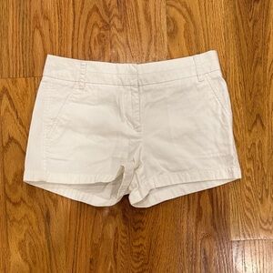 J Crew Women's white chino shorts